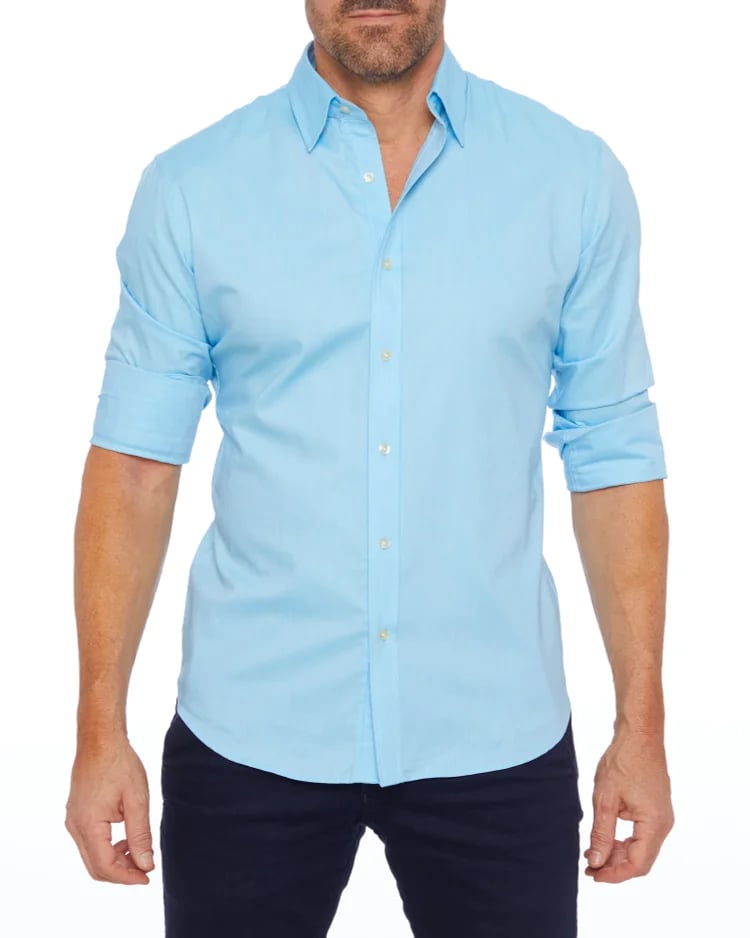 ✨🔥Oxford Stretch Zip Shirt (Buy 2 Free Shipping)