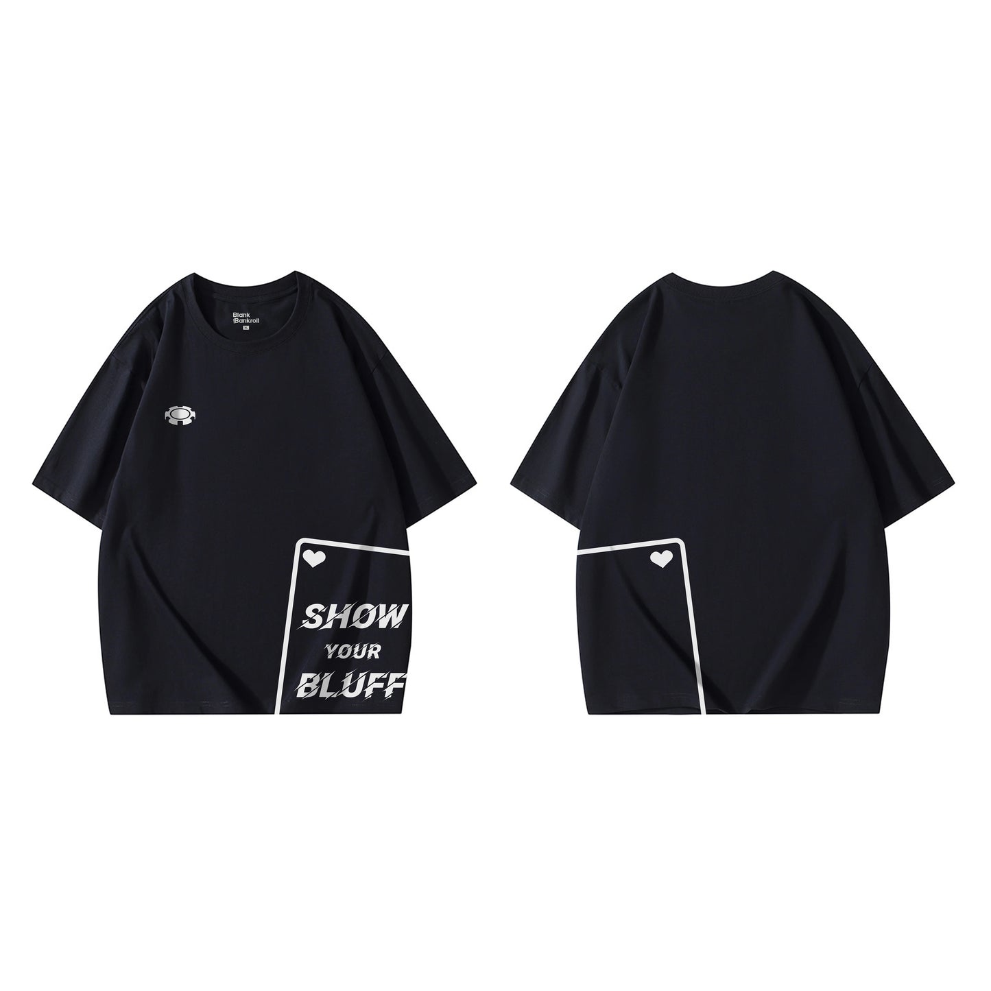 Poker Creative T-shirt Short Sleeve