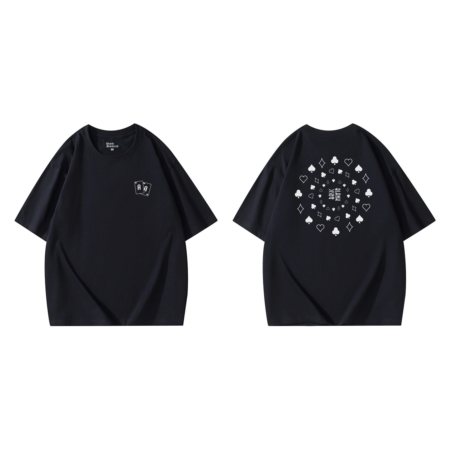 Poker Creative T-shirt Short Sleeve