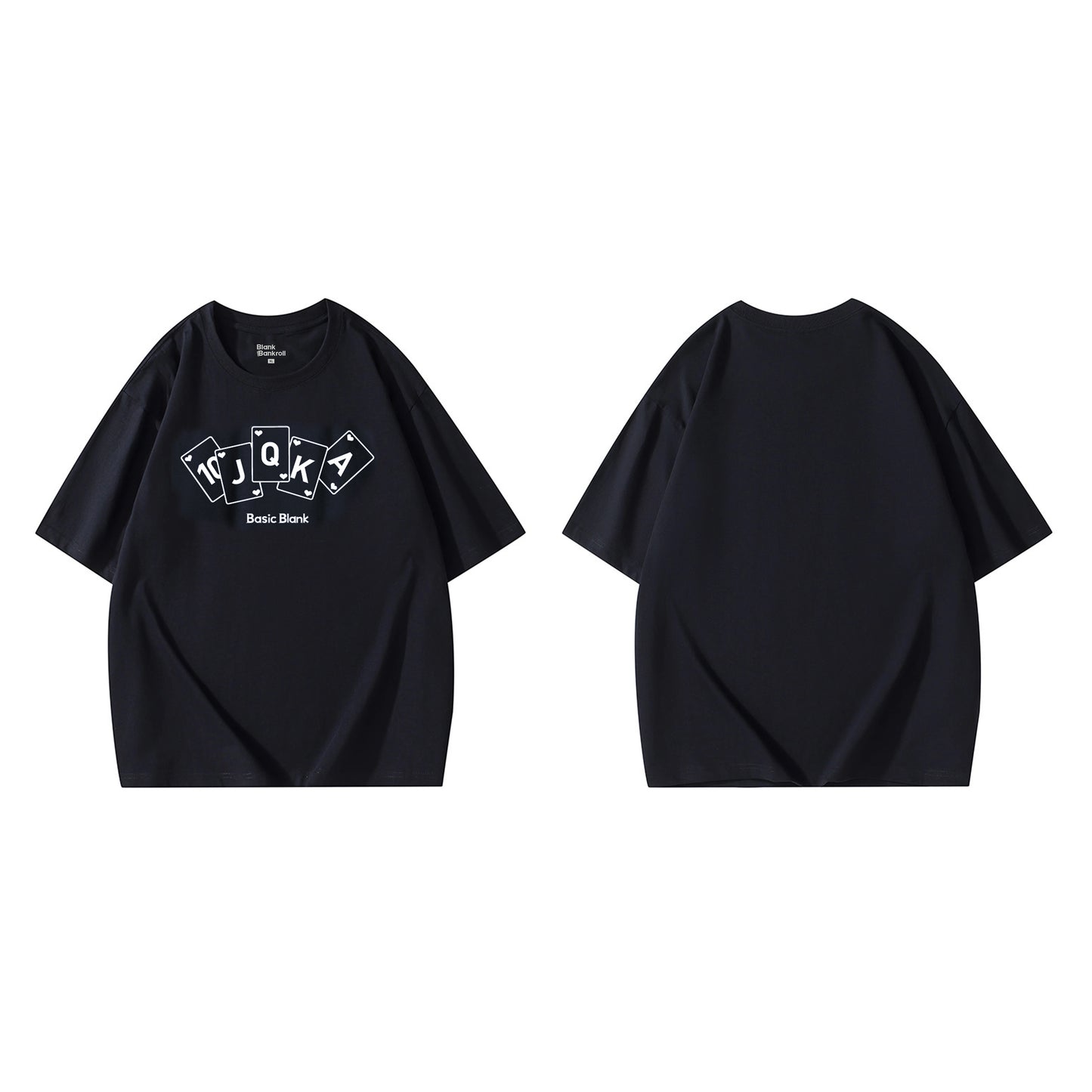 Poker Creative T-shirt Short Sleeve