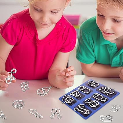ð¥Last Day Promotion 49% OFF-Metal Puzzle Ring,Educational intellectual Toys IQ Toys,Metal Brain teaser Puzzles
