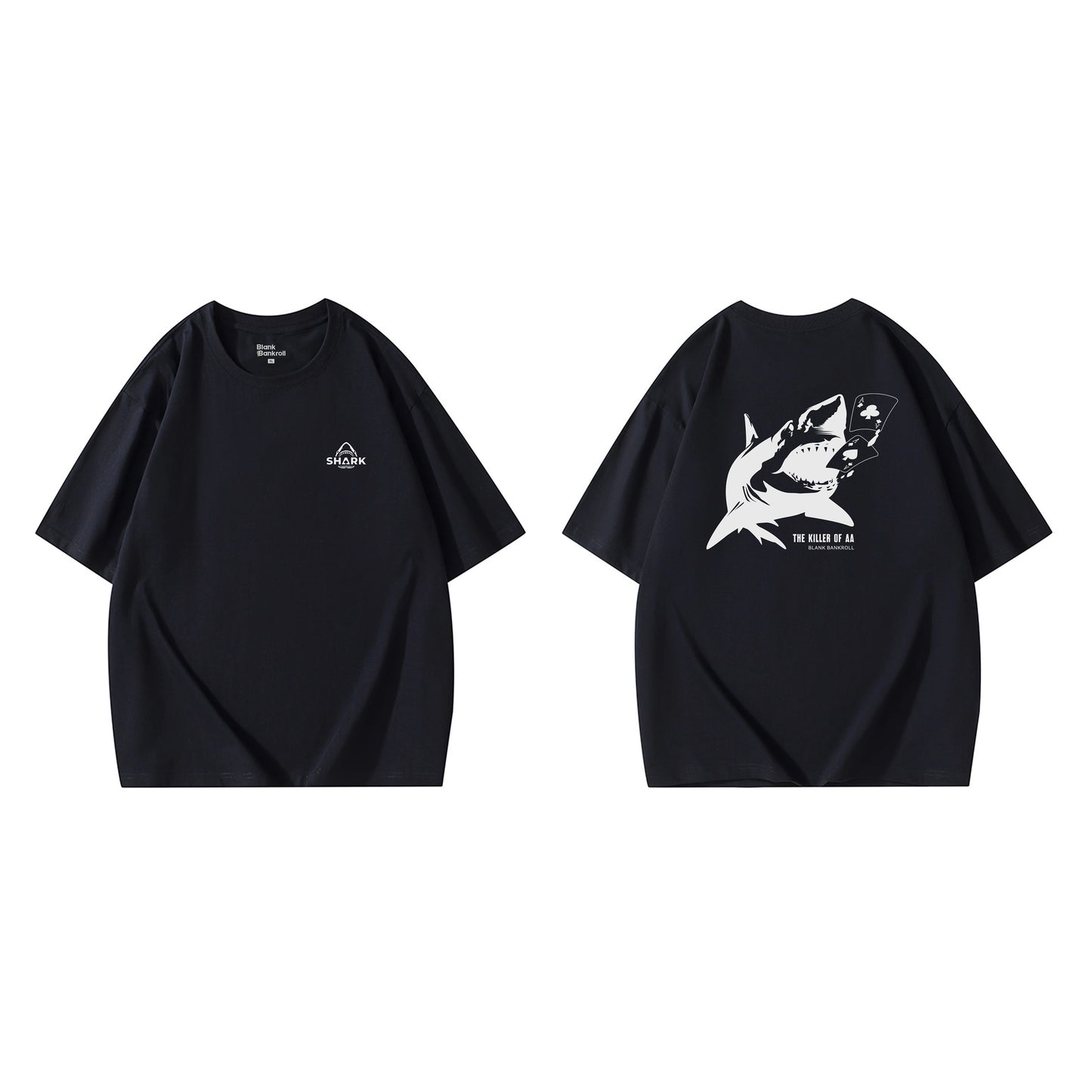 Poker Creative T-shirt Short Sleeve