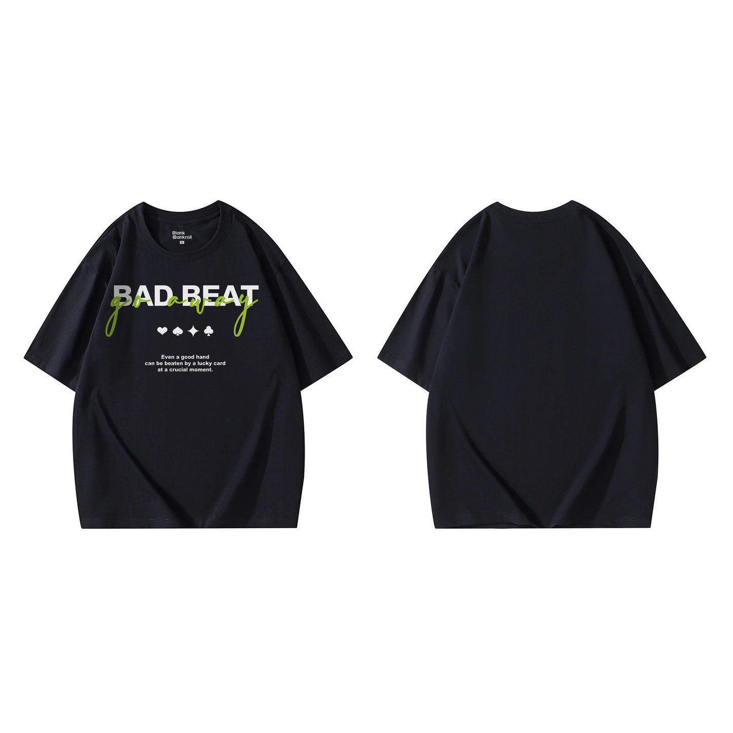 Poker Creative T-shirt Short Sleeve