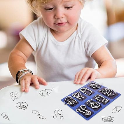 ð¥Last Day Promotion 49% OFF-Metal Puzzle Ring,Educational intellectual Toys IQ Toys,Metal Brain teaser Puzzles