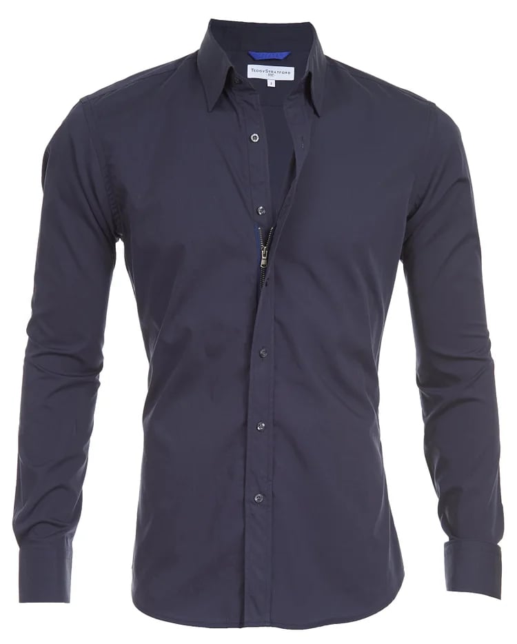 ✨🔥Oxford Stretch Zip Shirt (Buy 2 Free Shipping)