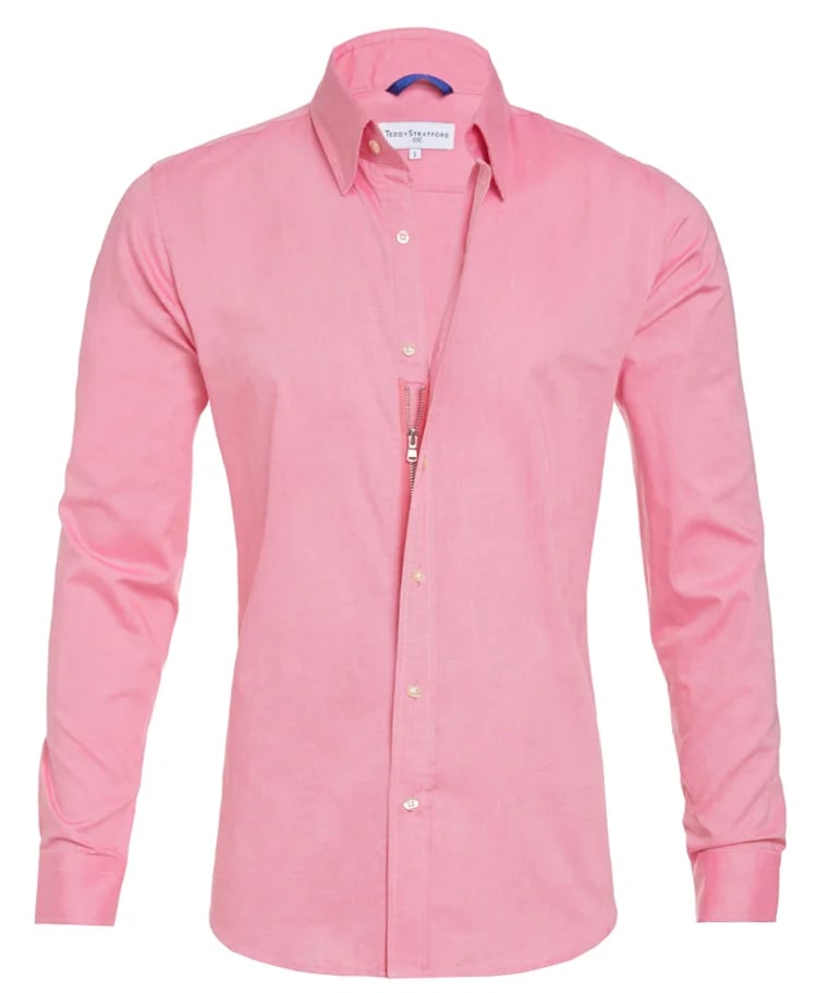 ✨🔥Oxford Stretch Zip Shirt (Buy 2 Free Shipping)