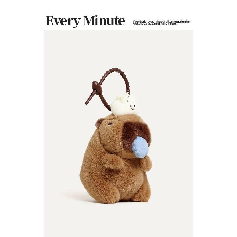 genuine Capybara plush doll pendant