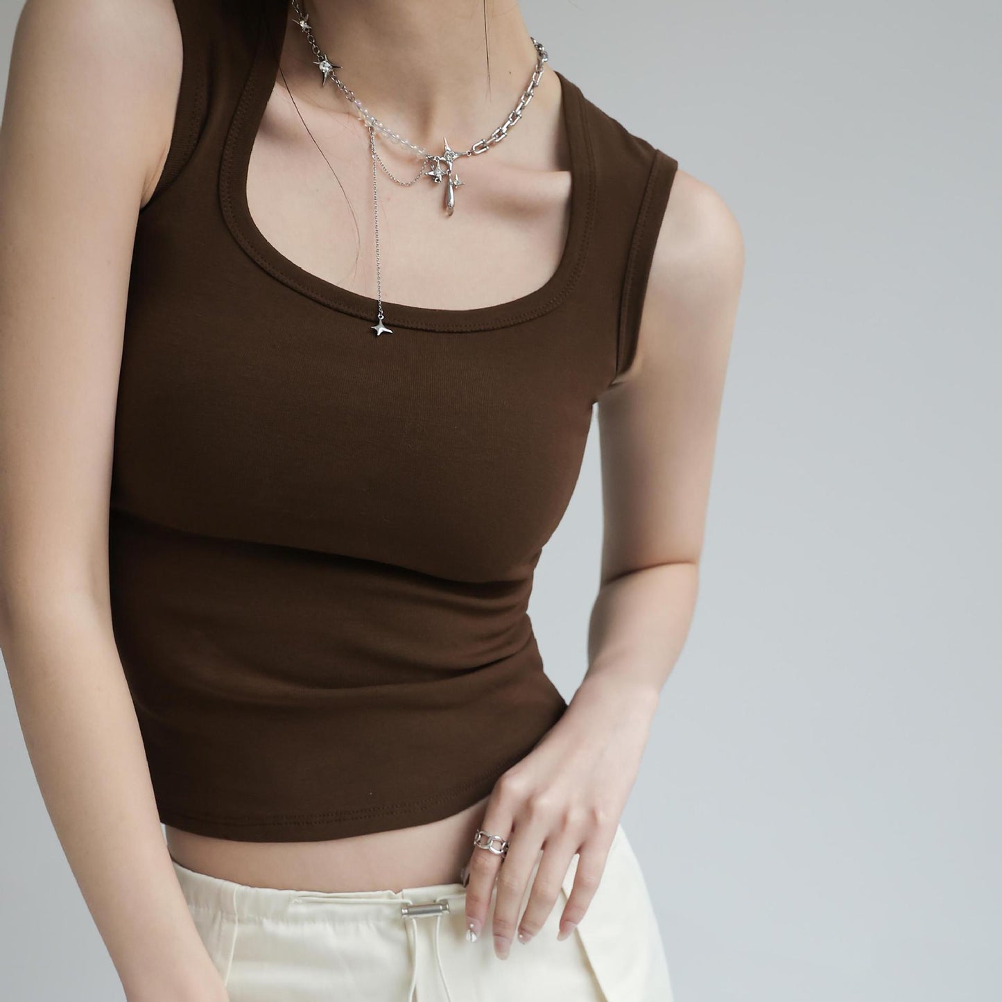 pure cotton small vest bottoming sleeveless suspenders ladies
