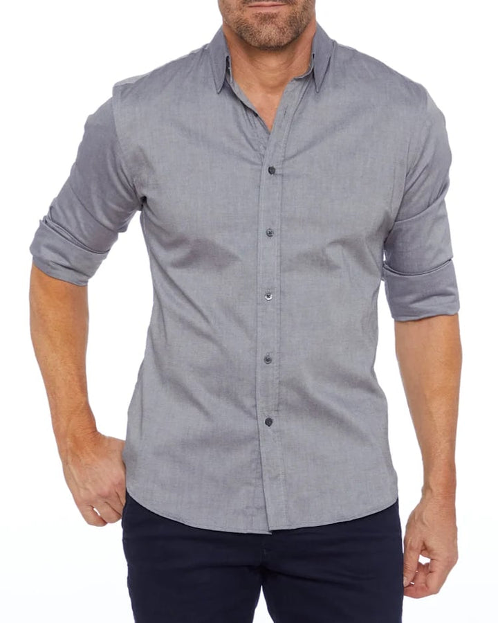 ✨🔥Oxford Stretch Zip Shirt (Buy 2 Free Shipping)