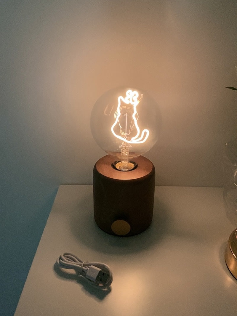 Cute Cat Night Light, Rechargeable Atmosphere Light, Holiday Gift