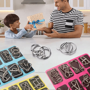 ð¥Last Day Promotion 49% OFF-Metal Puzzle Ring,Educational intellectual Toys IQ Toys,Metal Brain teaser Puzzles