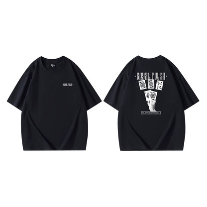 Poker Creative T-shirt Short Sleeve