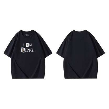 Poker Creative T-shirt Short Sleeve