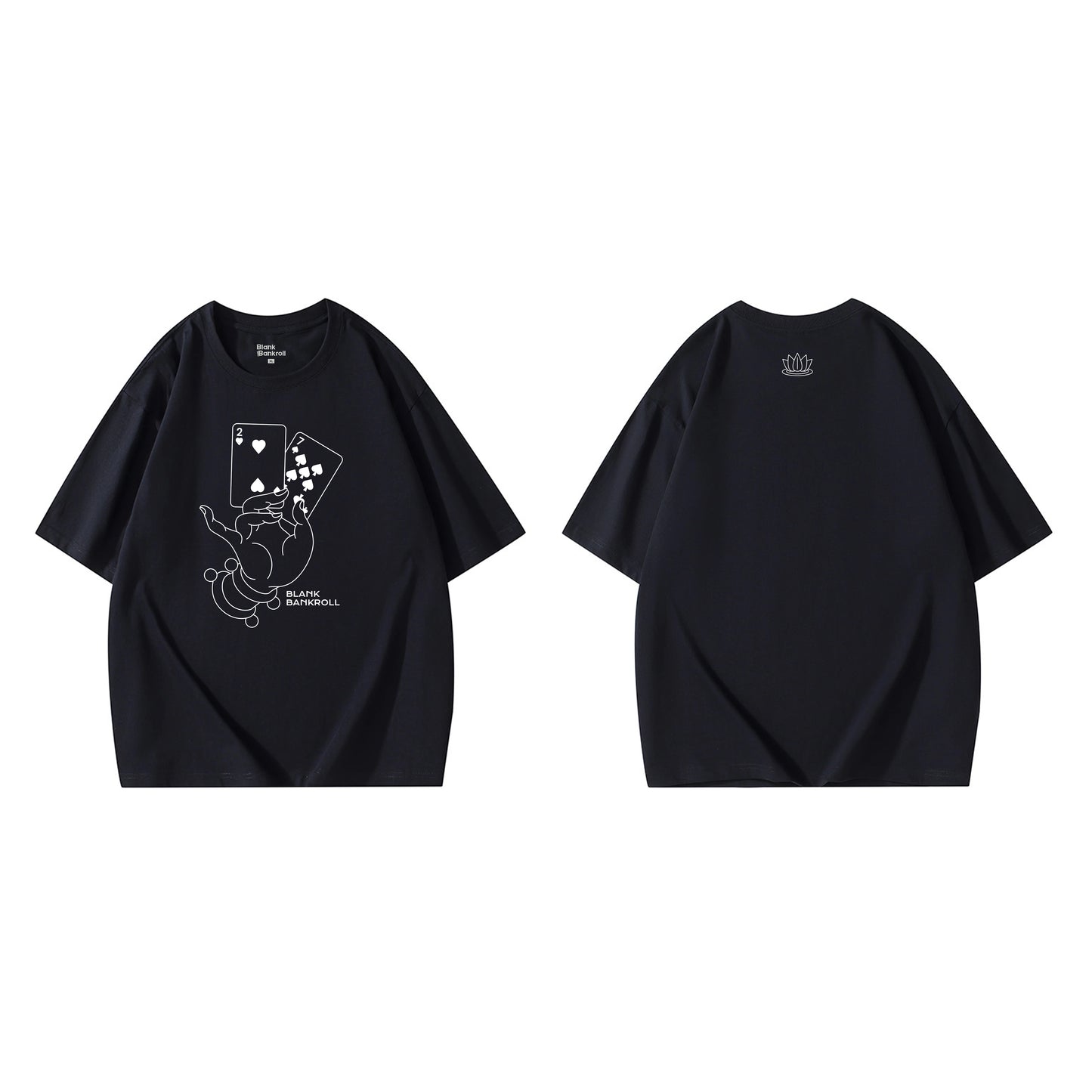 Poker Creative T-shirt Short Sleeve