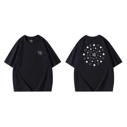 Poker Creative T-shirt Short Sleeve