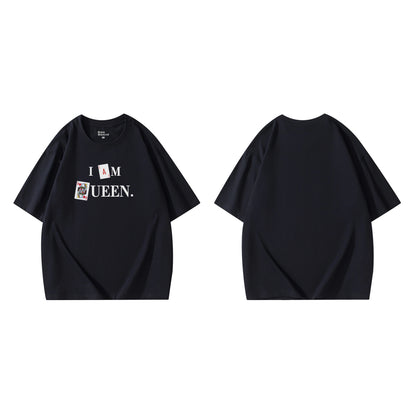 Poker Creative T-shirt Short Sleeve