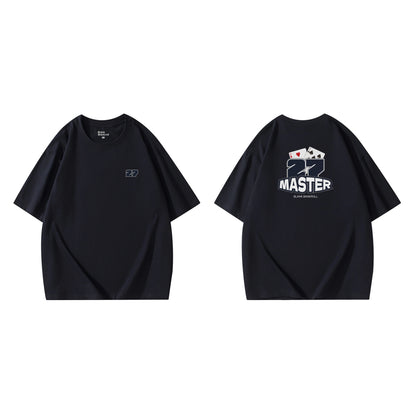 Poker Creative T-shirt Short Sleeve