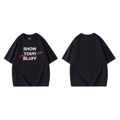 Poker Creative T-shirt Short Sleeve