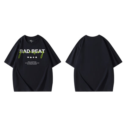 Poker Creative T-shirt Short Sleeve