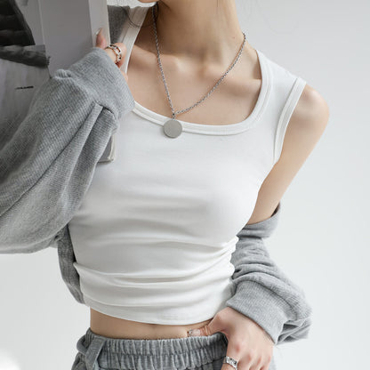 pure cotton small vest  bottoming sleeveless suspenders ladies