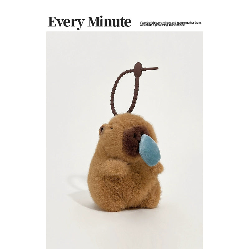 genuine Capybara plush doll pendant